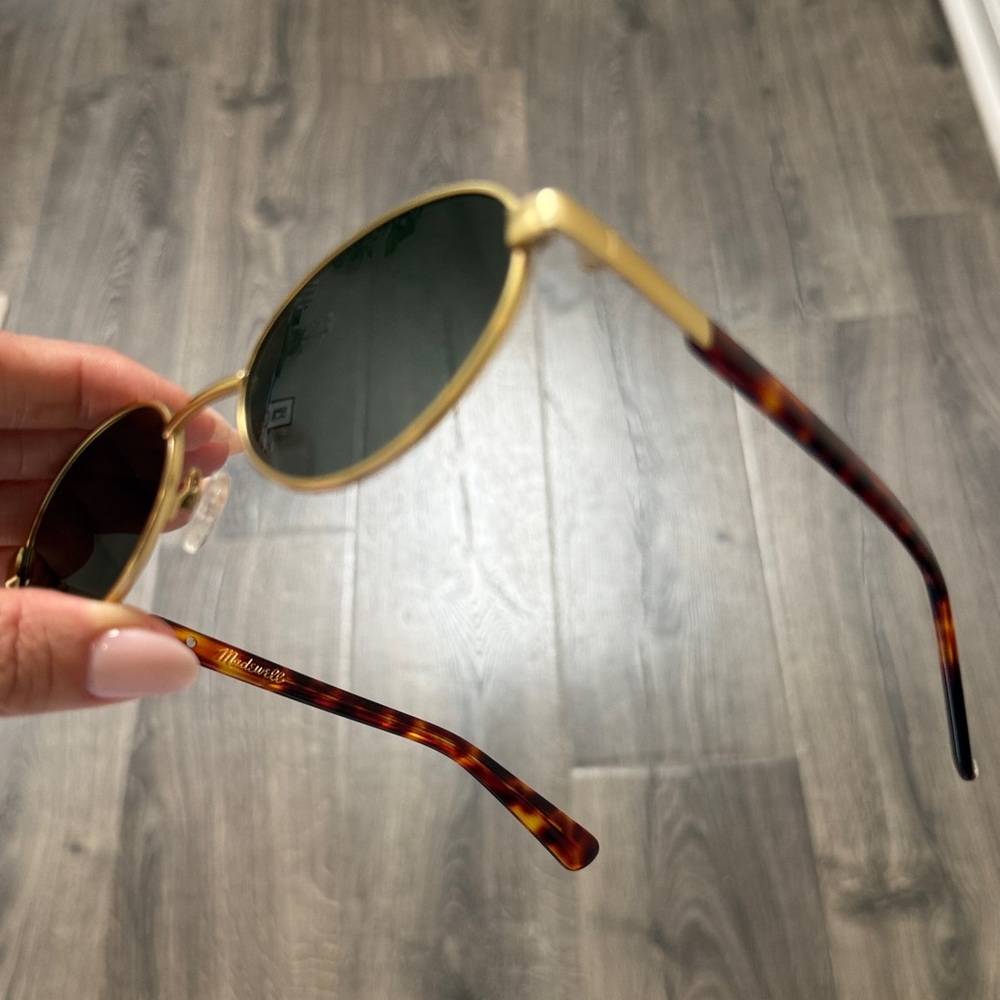 Madewell oval Gold and Tortoiseshell Sunglasses